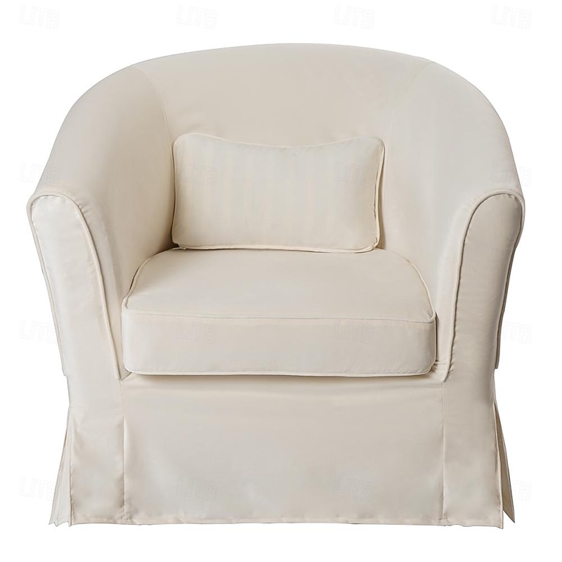 Velvet Armchair Cover Solid Color Quilted Velvet Slipcovers TULLcover LITB PRIME cover3