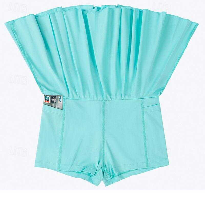 Women's Yoga Skirt with Phone Pocket High Waist Pilates Gym Workout Workout Shorts Solid Color Black White Light Purple Sports Activewear Stretchy Slim2