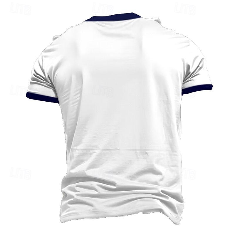 Veterans Day Men's Patriot Patriotic Veteran American Flag T shirt Short Sleeve T shirt 3D Print Crew Neck Shirt Street Style Party Birthday Street Black White Summer Spring Clothing Apparel S M L2