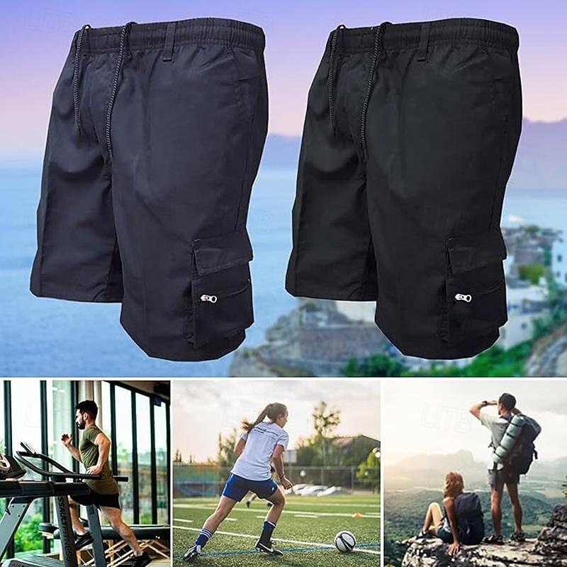 Men's Cargo Shorts Hiking Shorts Military Summer Outdoor Regular Fit Waterproof Quick Dry Breathable Shorts Zipper Pocket Black Army Green Hunting Climbing Camping / Hiking / Caving S M L XL XXL3