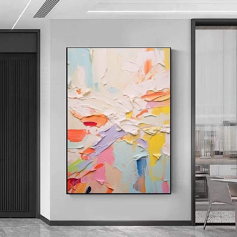 Colorful Knife Painting Large handmade Colorful Abstract Painting Textured Abstract Painting Hand-Painted Abstract Art colorful painting Large Canvas Art Modern Art painting2