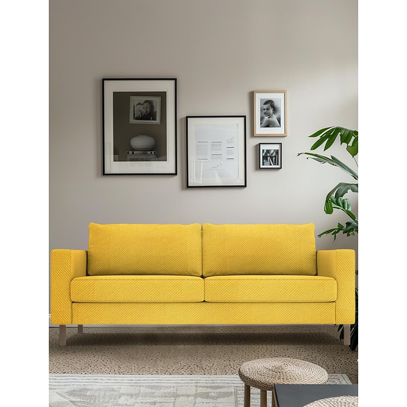 Sofa Cover 3 Seater Solid Color Slipcovers  KARLcover LITB PRIME cover4