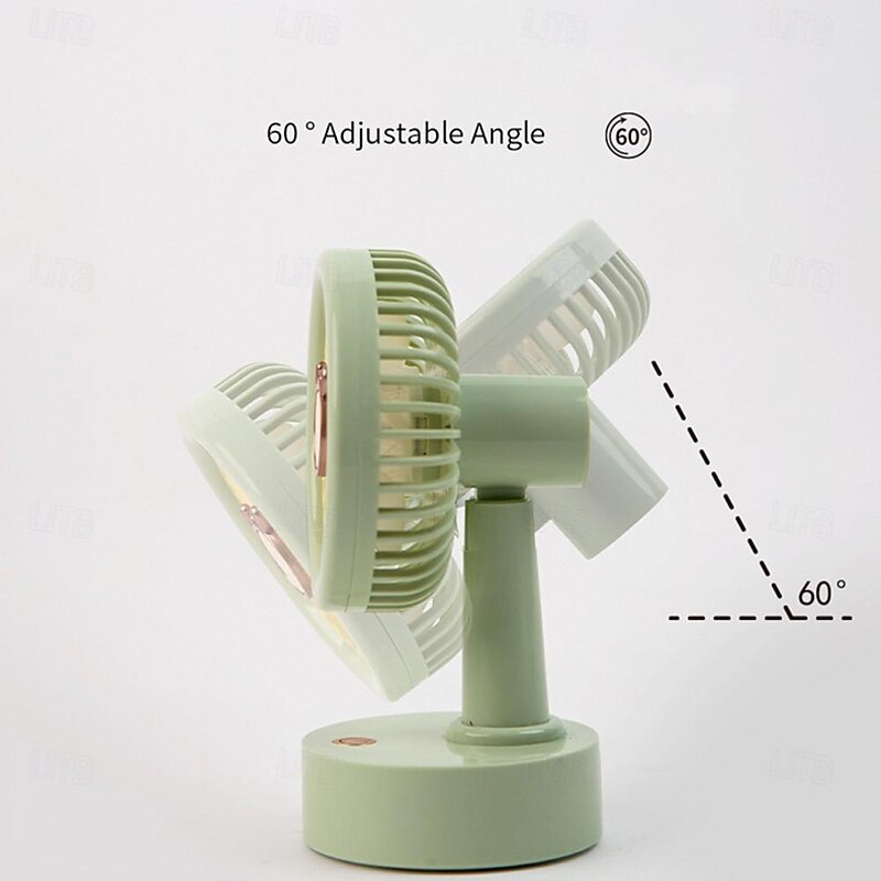 Mini Desktop Fan - Portable, Convenient Three-Speed Cooling Fan, Powerful Rechargeable Fan for Students, Home, Office, and Outdoor Use4