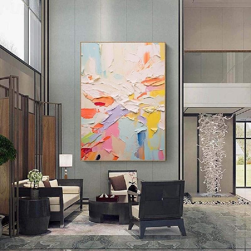 Colorful Knife Painting Large handmade Colorful Abstract Painting Textured Abstract Painting Hand-Painted Abstract Art colorful painting Large Canvas Art Modern Art painting