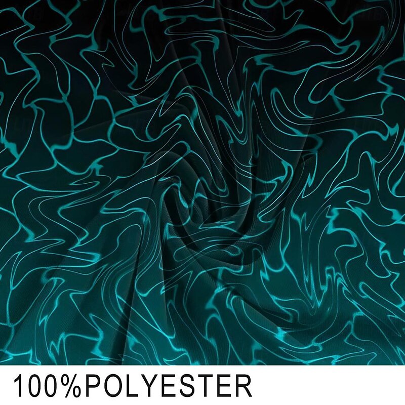 Men's Optical Illusion Gradient Lines / Waves Swim Trunks Swim Shorts Board Shorts Mid Waist Fashion Designer Surfing Holiday Beach Drawstring Pocket Elastic Waist Designer Clothing Apparel3