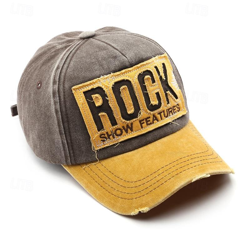 Men's Baseball Cap Sun Hat Trucker Hat Black khaki Cotton Embroidered Fashion Casual Street Daily Letter Adjustable Sunscreen Breathable2