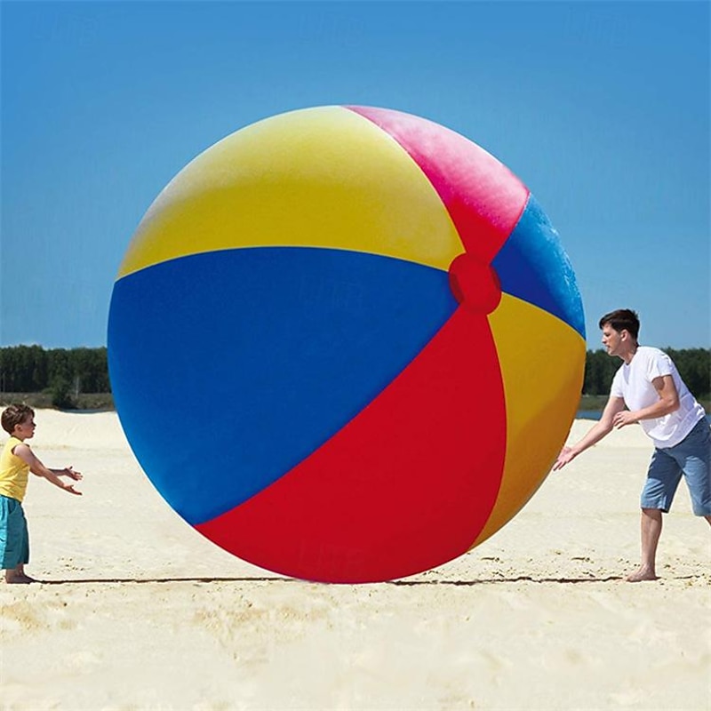 Jumbo Rainbow Color Ball Great for Beach Pool Party Event3