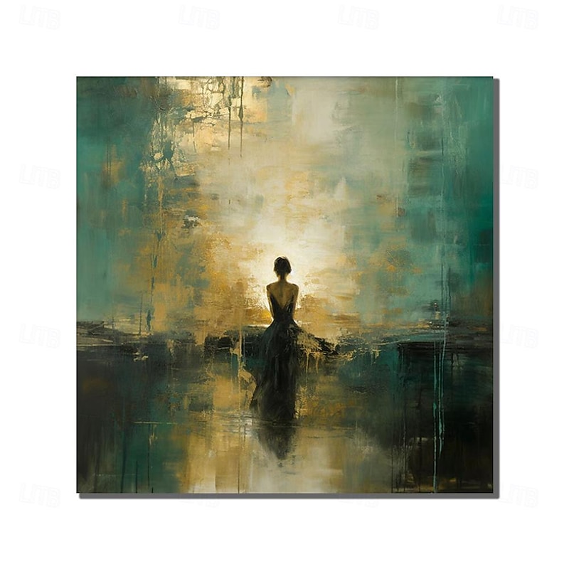 Oil Painting Handmade Hand Painted Wall Art Abstract People and Landscape Canvas Painting Home Decoration Decor No Frame Painting Only