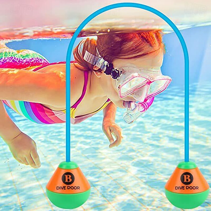 2.5M Classic Diving Rings Underwater Diving Rings Quickly Sinking into the Ground Diving Ring for Underwater Play and Diving Training of Children