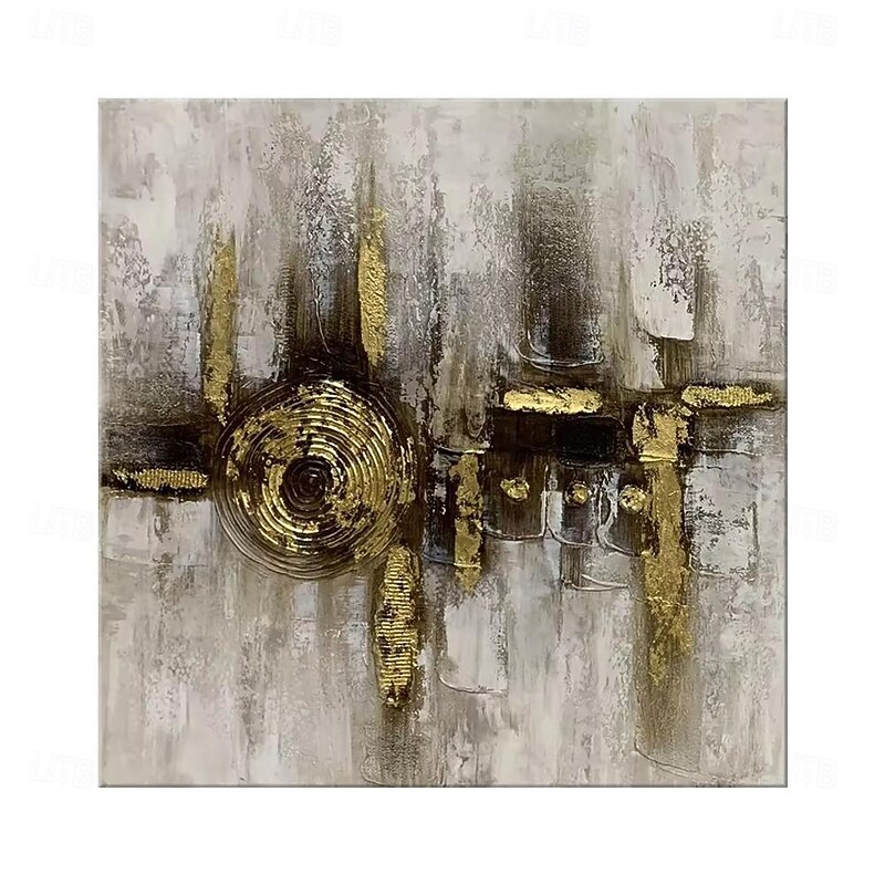Handmade Oil Painting Canvas Wall Art Decoration Modern Abstract Texture Gold for Home Dance Studio Decor Rolled Frameless Unstretched Painting3