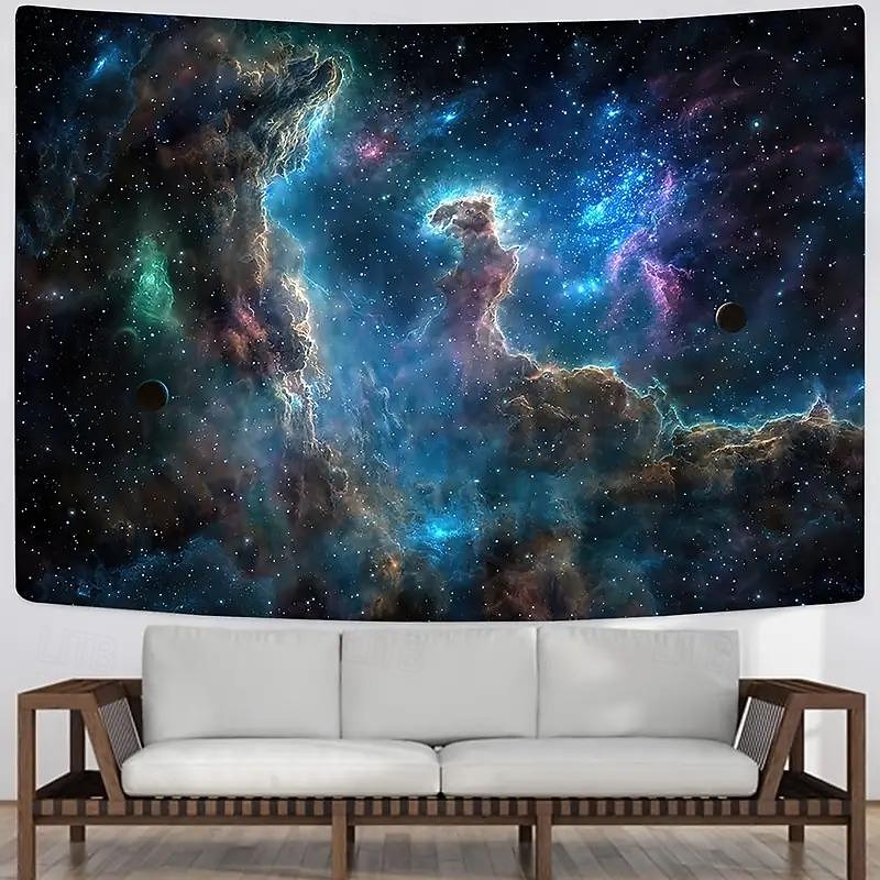 Outer Space Planets Tapestry Universe Galaxy Tapestry Wall Hanging for Bedroom Tapestry Beach Blanket College Dorm Home Decor4