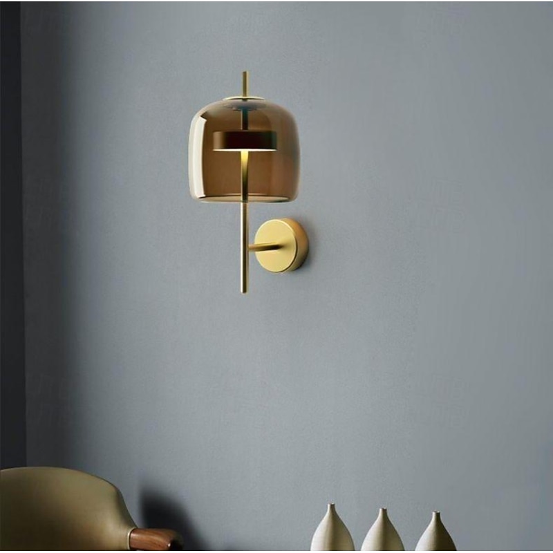 Modern Wall Lamp Indoor Wall Light LED Nordic Glass Wall Sconce Creative Living Bedroom Bedside Decor Light3