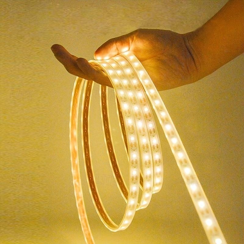 1pc Outdoor Solar Strip Light, Waterproof LED Strip 7M-300LED Summer Light Illuminates Your Courtyard Garden Path2