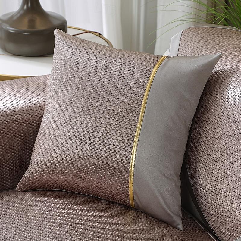 Summer Ice Silk Mattress Pillowcase Back Cushion Pillow Summer Living Room Sofa Back Cushion Office Lumbar Support