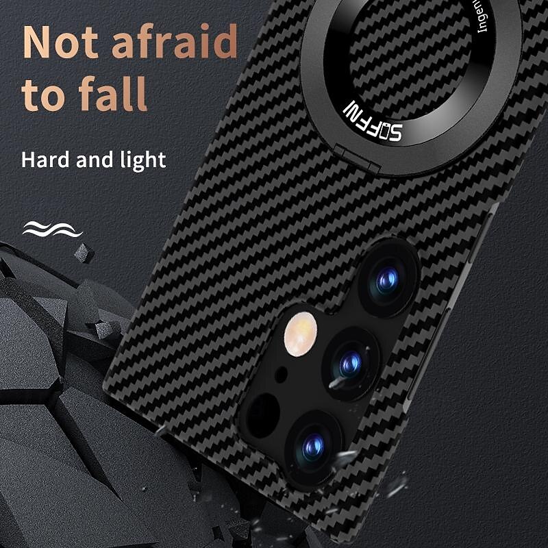 Phone Case For Samsung Galaxy S25 S24 S23 S22 S21 Ultra Plus Back Cover with Stand Holder Support Wireless Charging Shockproof PC Metal4