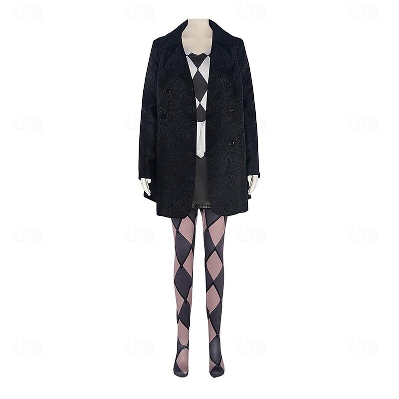 Joker: Folie à Deux Joker 2 Harley Quinn Skirt Coat Cosplay Costume Movie Cosplay for Women's Adults Carnival Masquerade Party / Evening3