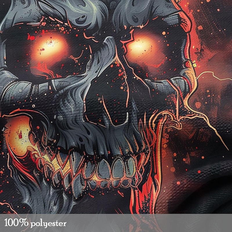 Men's Skull T Shirt Short Sleeve T shirt 3D Print Crew Neck Shirt Designer Gothic Party Street Casual Black Summer Spring Clothing Apparel S M L XL XXL XXXL3