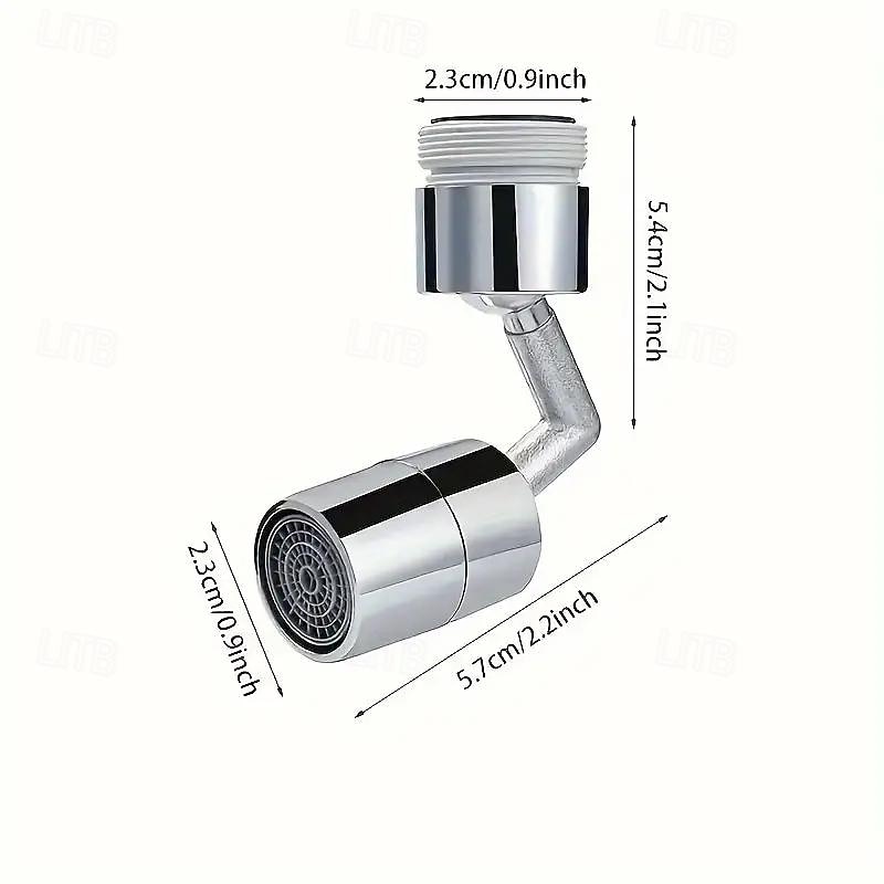 1pc Faucet Sprayer Attachment 720 Degree Rotating Faucet Aerator Accessories Adjustable Kitchen Sink Tap Head Water Saving Extend Nozzle For 0.87-0.94inch Faucet With Adapter3