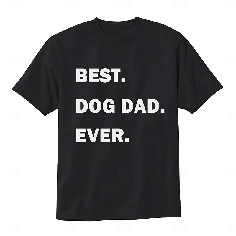 Men's Letter Daddy Father's Day T Shirt Tee Top 100% Cotton Short Sleeve Graphic Shirt Black Army Green Dark Blue Comfortable Tee Street Sports Outdoor Fashion Designer Clothing2