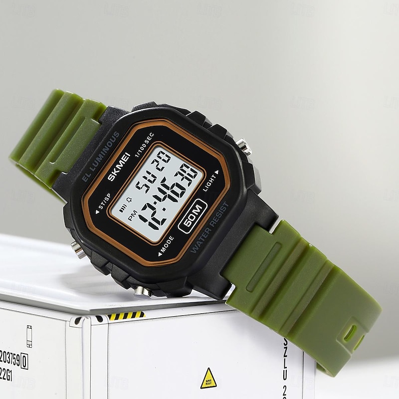 SKMEI Kids Digital Watch Outdoor Sports Fashion Casual Luminous Stopwatch Alarm Clock Calendar TPU Watch4