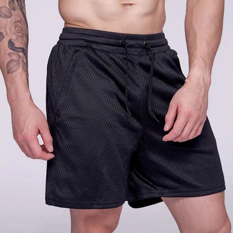 Men's Running Shorts Gym Shorts Sweat Shorts Mesh Pocket Drawstring Elastic Waistband Shorts Outdoor Sports & Outdoor Athletic Quick Dry Lightweight Soft Marathon Running Workout Tailored Fit2