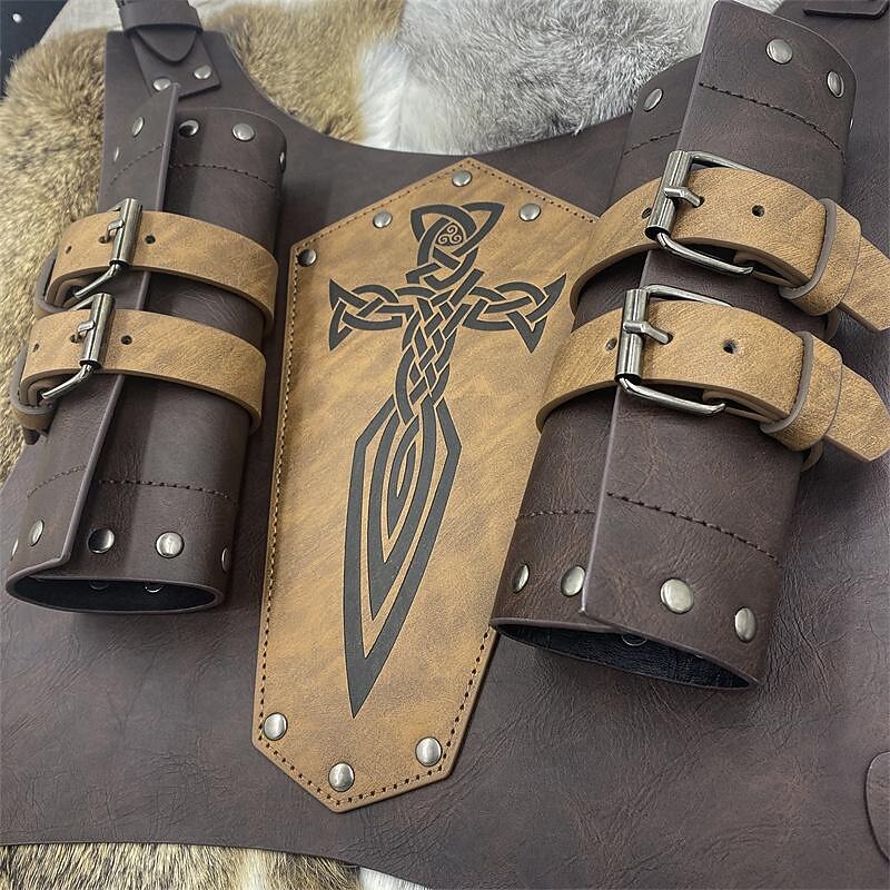 Punk & Gothic Medieval Renaissance Scabbard Sword Holder Sword Frog Viking Celtic Knight Fancy Dress Men's Women's Unisex Celtic Viking Carnival Masquerade Masquerade Renaissance Fair LARP Adults' 7