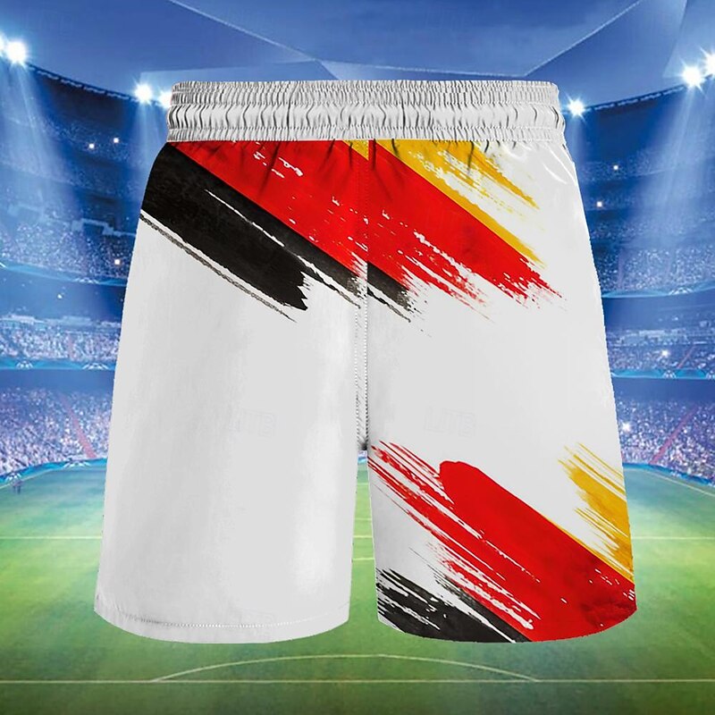 Men's European pattern National Flag Swim Trunks Swim Shorts Board Shorts Mid Waist Fashion Streetwear Designer Casual Daily Holiday Pocket Drawstring Elastic Waist Designer Clothing Apparel2