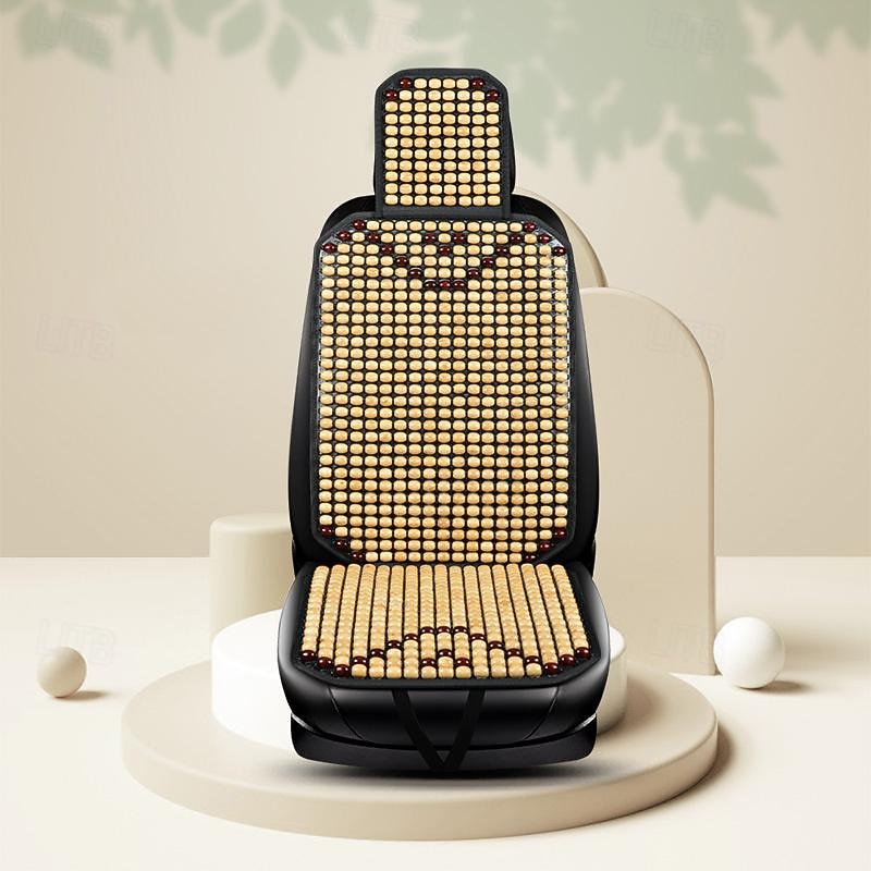 FYAUTOPER Summer car cushion wood beads breathable cool pad big truck cushion summer general anti-slip seat cushion heat dissipation2