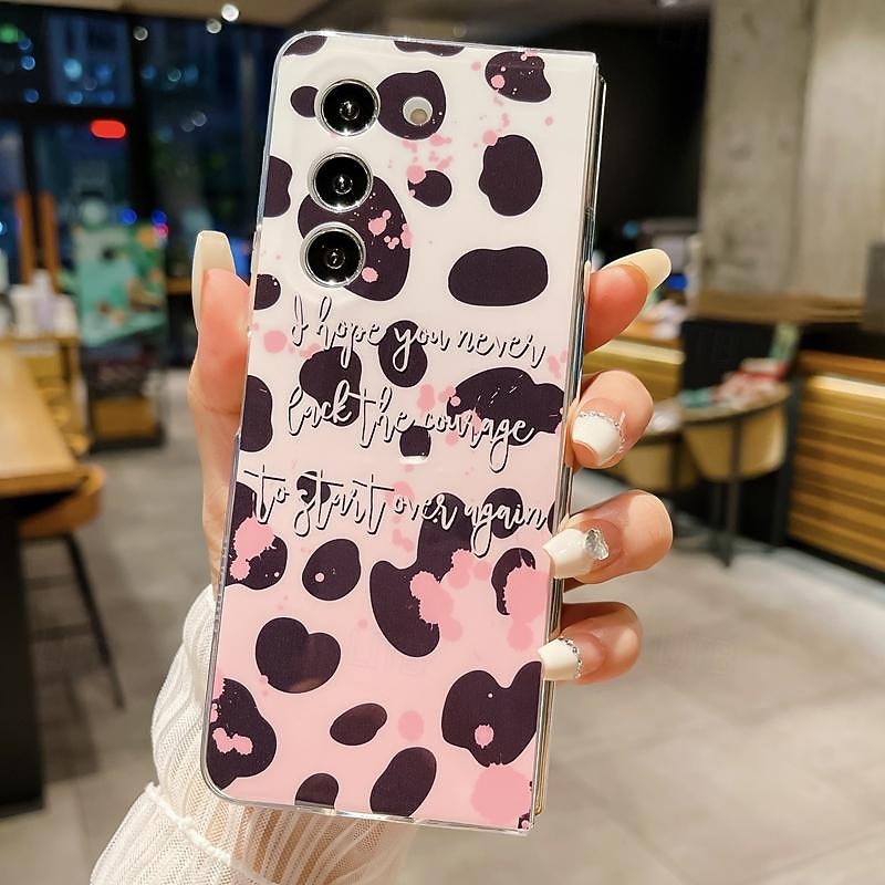 Phone Case For Samsung Galaxy Z Fold 6 Z Fold 5 Z Fold 4 Z Fold 3 Back Cover Ultra Thin Shockproof Butterfly TPU4