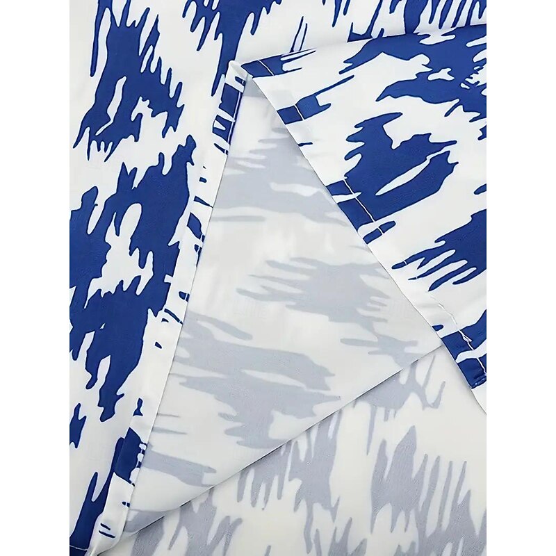 Women's Mini Dress Cotton Spandex Jersey Floral Ruffle V Neck Casual Vacation Short Sleeve Summer4