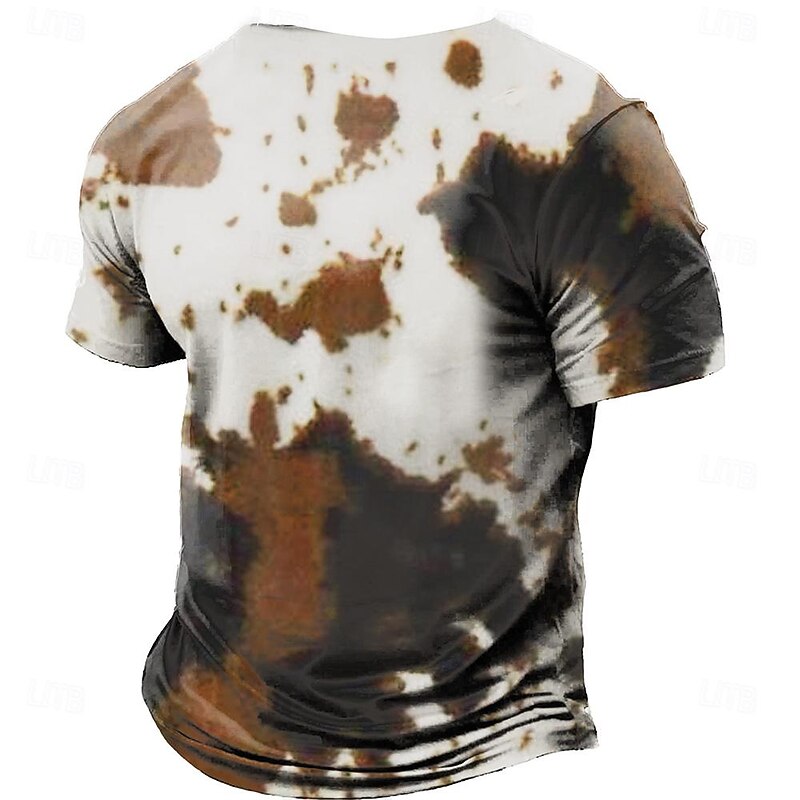 Men's Cowboy T Shirt Short Sleeve T shirt 3D Print Crew Neck Shirt Designer Western Style Party Street Casual White Summer Spring Clothing Apparel S M L XL XXL XXXL2