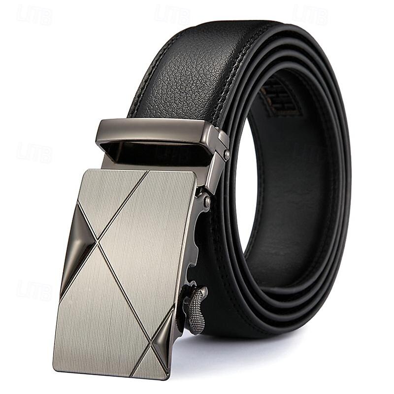 Men's Belt Waist Belt Black 1# Black 2# Alloy Durable Adjustable Plain Outdoor Daily4