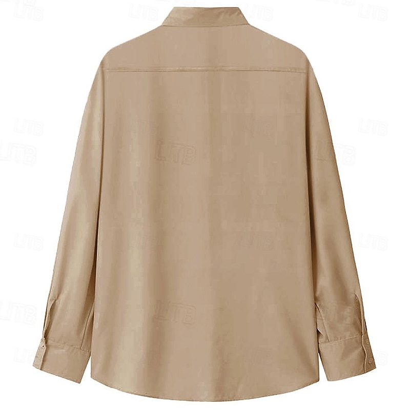 Men's Cowboy Shirt Western Shirt Cowboy Shirt Long Sleeve Vintage Western Style Outdoor Work Casual Daily Fall & Winter Turndown Buttons Print Brown2