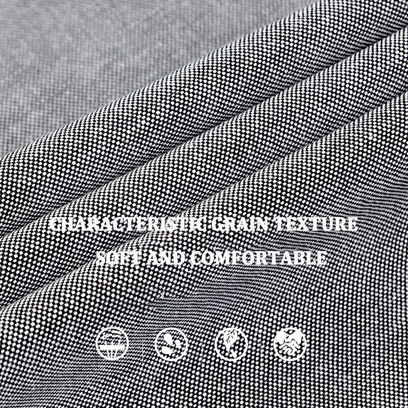 Men's Dress Shirt Button Down Shirt Oxford Shirt Plain Wedding Outdoor Light Blue Black White Pink Long Sleeve Turndown Summer Spring Clothing Apparel3