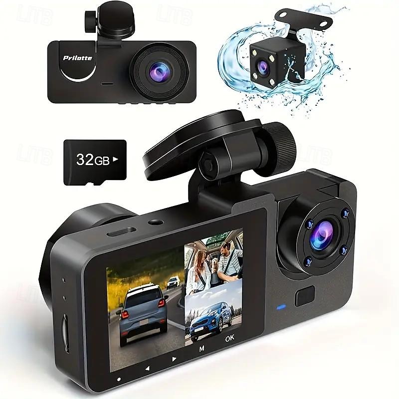 Car Car Recorder 4K Full UHD Car Camera Front and Rear Car Car Recorder with Night Vision 24 Hour Parking Mode WDR Motion Detection