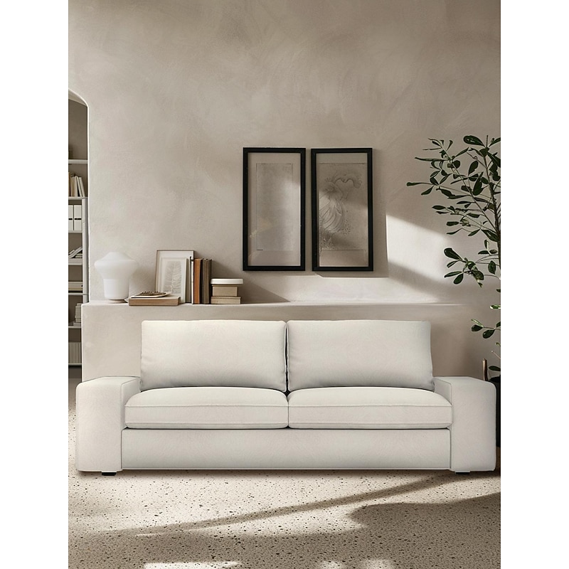 3-Seater Sofa Cover of   Solid Color Slipcovers  KIVcover LITB PRIME cover
