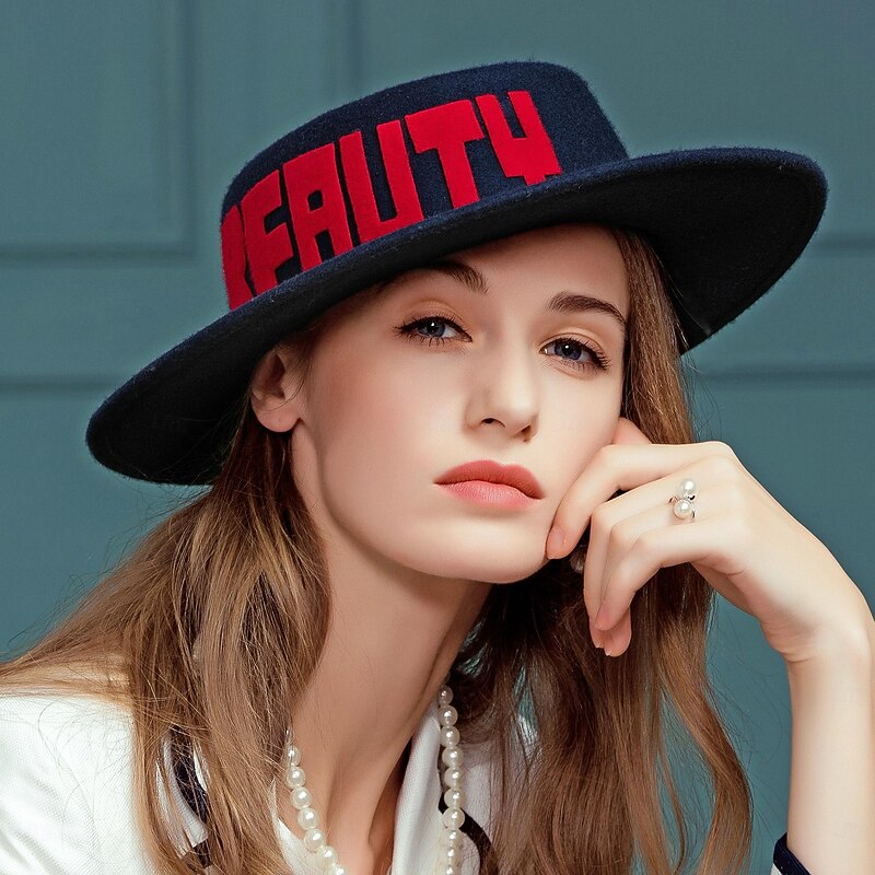 Hats Wool Fedora Hat Floppy Hat Casual Holiday Elegant Wedding With Splicing Headpiece Headwear4