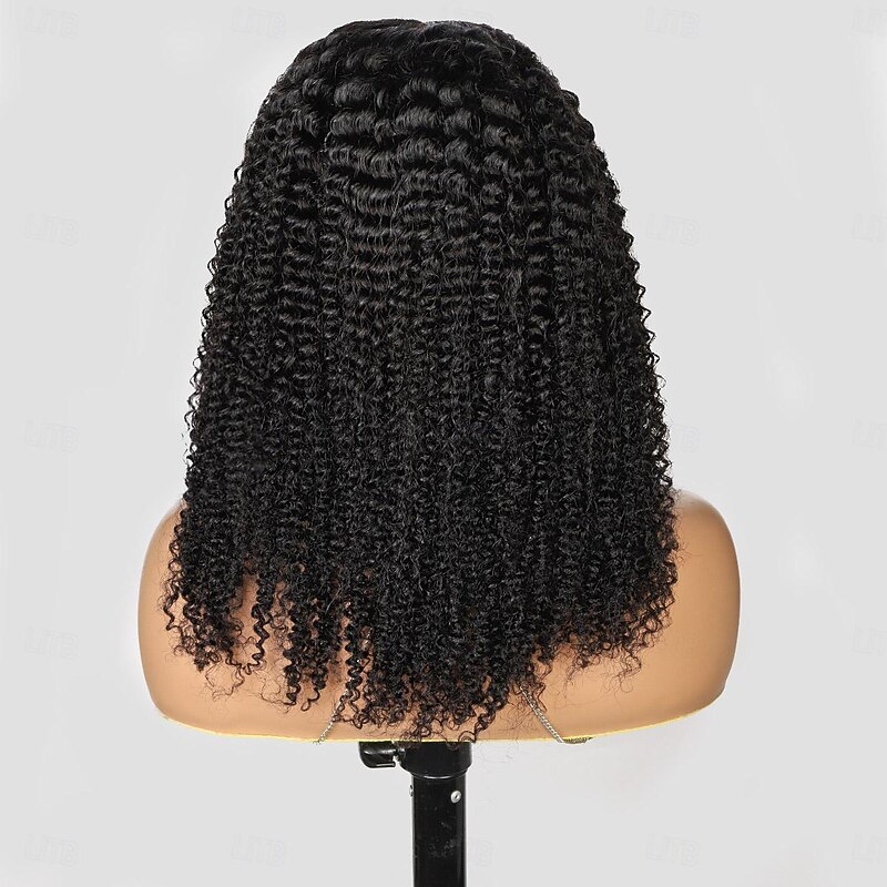 Ishow Human Hair wig 5*5 Lace wig Natural Color Kinky Curly Lace Wig 200% Density For Black Women Long Human Hair Lace Wig2