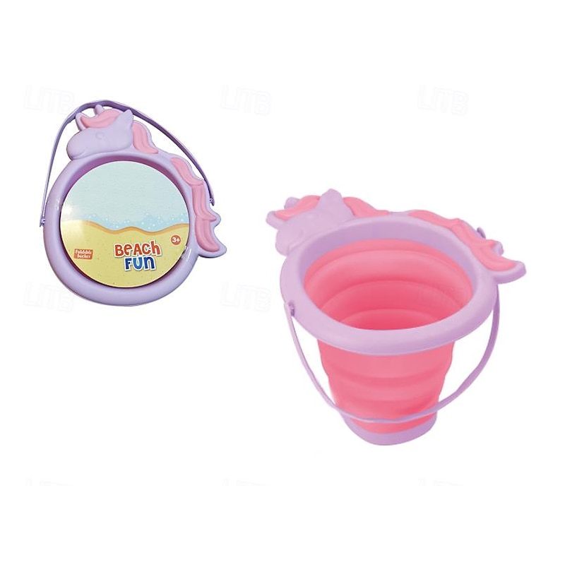 3 Packs Foldable Pail Bucket with Shovels Collapsible Buckets Multi Purpose for Beach Camping Gear Beach Party Fishing and Fun Summer Activities2