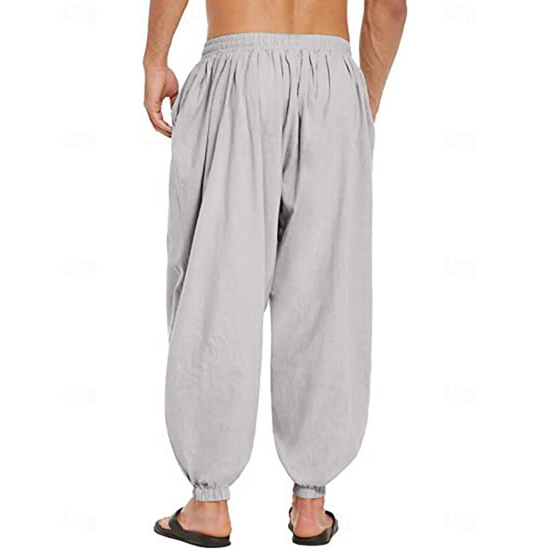 Retro Vintage Medieval 17th Century Masquerade Pirate Pants Outlander Ranger Solid Color Fancy Dress Men's Celtic Pirate Masquerade Party / Evening Adults' Pants2