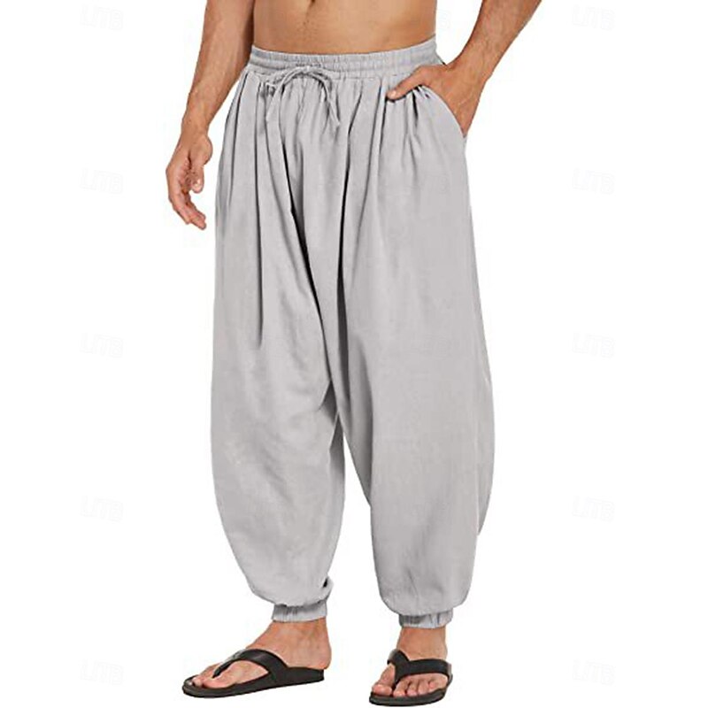 Retro Vintage Medieval 17th Century Masquerade Pirate Pants Outlander Ranger Solid Color Fancy Dress Men's Celtic Pirate Masquerade Party / Evening Adults' Pants3