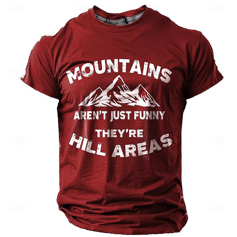 Men's Graphic T Shirt Short Sleeve T shirt 3D Print Crew Neck Shirt Retro Vintage Casual Street Style Sports Outdoor Holiday Going out Red Blue Green Spring & Summer Clothing Apparel S M L XL XXL XXXL4