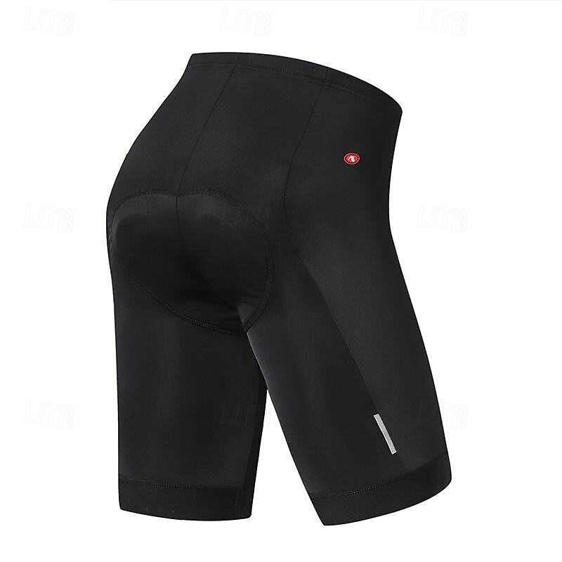 Men's Bike Shorts Cycling Padded Shorts Solid Color Bike Shorts Padded Shorts / Chamois with 3 Rear Pockets Quick Dry High Elasticity Comfortable Breathable Sports Black Clothing Apparel