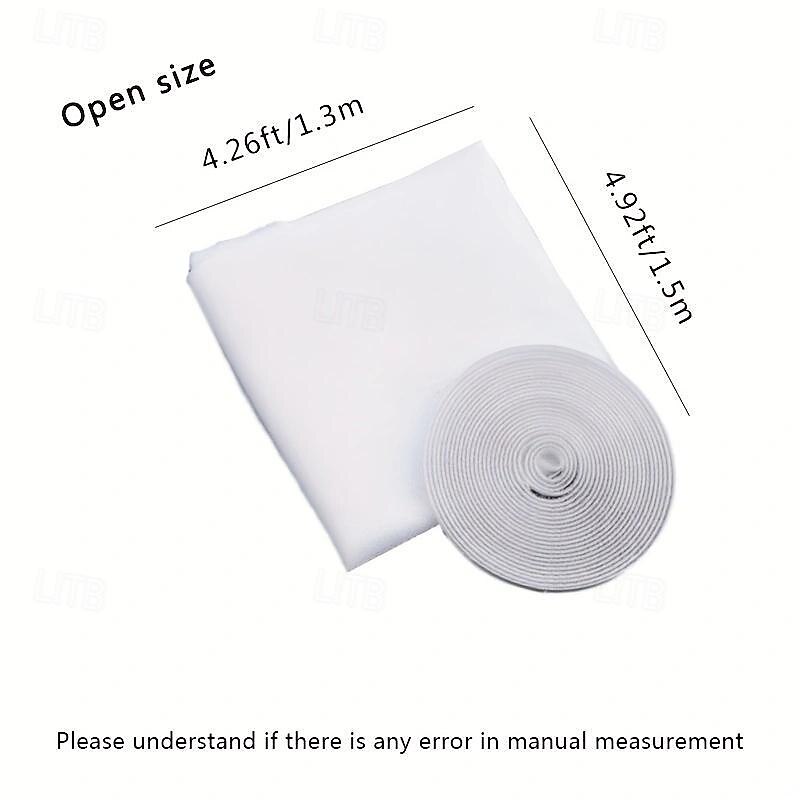Self-Adhesive White Mosquito-Proof Window Screen/Diy Mosquito-Proof Window Screen/Screen Invisible Simple Screen With Velcro4
