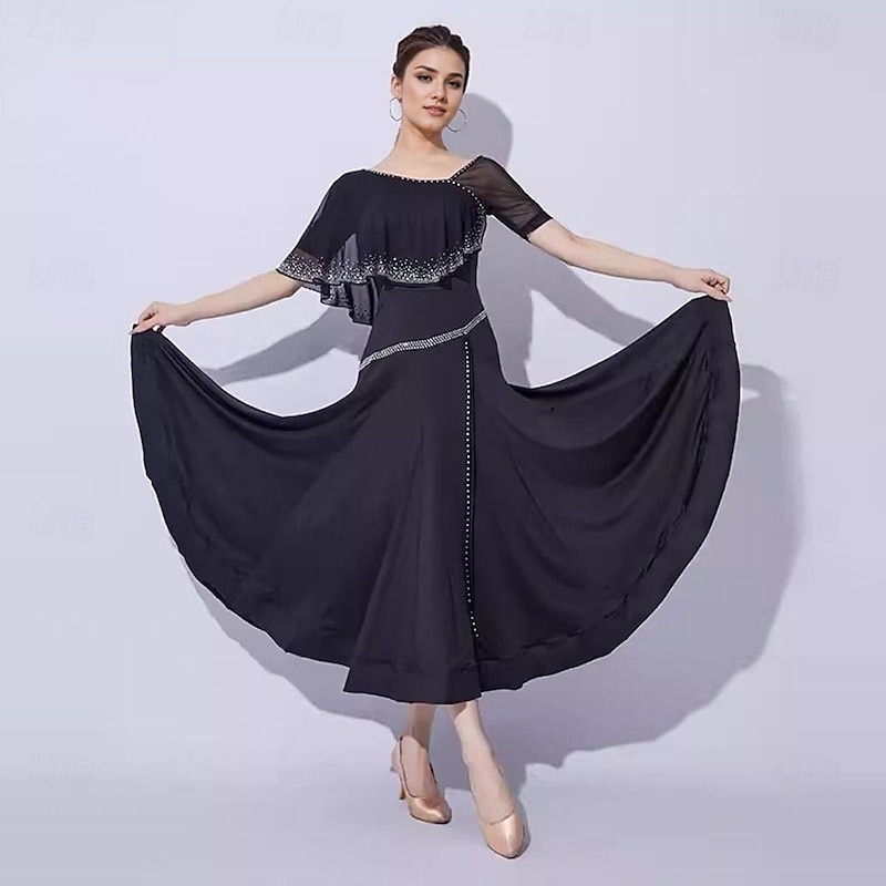 Ballroom Dance Competition Dress Women Modern Dance Costumes National Standard Dance Waltz Dress3