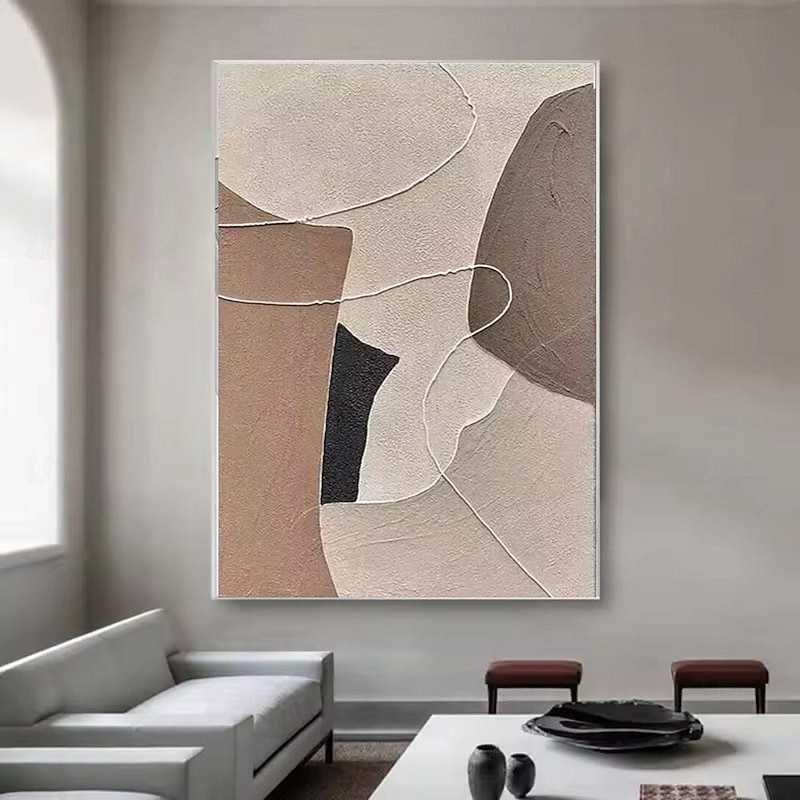 Handmade Oil Paintings Canvas Wall Art Decoration Wabi-Sabi Modern Simple Abstract for Home Decor Rolled Frameless Unstretched Painting2