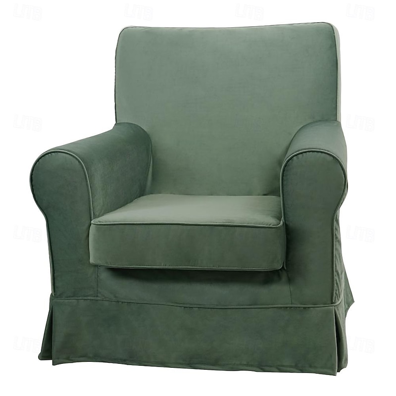 Velvet Armchair Sofa Cover Solid Color Quilted Velvet Slipcovers LITB PRIME cover Ektcover 6