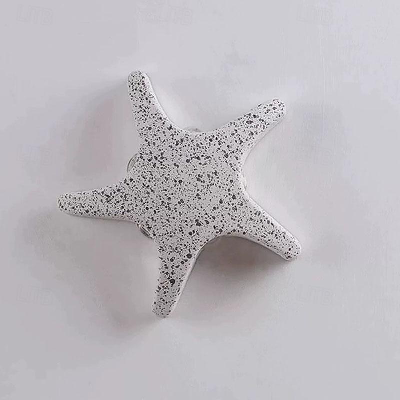 LED Outdoor Wall Lights Warm White Metal American Country Simple Children's Room Ceiling Light 10W Modern Creativity Starfish Shape Girl Kindergarten Toy Room Study 110-240V4