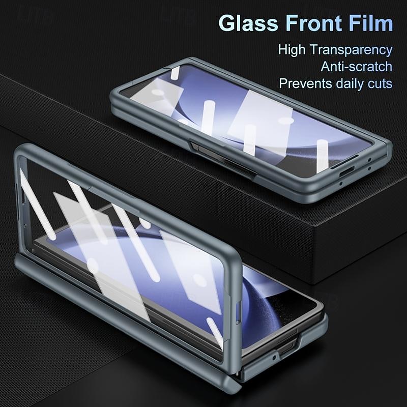 Phone Case For Samsung Galaxy Z Fold 7 Z Fold 6 Z Fold 5 Z Fold 4 Z Fold 3 Back Cover with Stand Holder with Screen Protector Full Body Protective Armor PC4