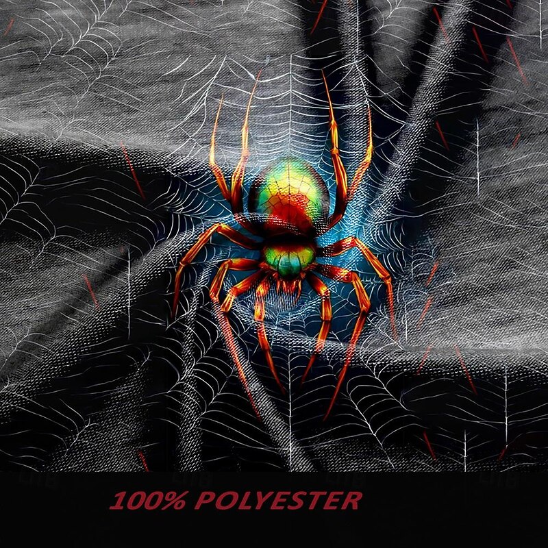 American Independence Day Men's Spider T Shirt Short Sleeve T shirt 3D Print Crew Neck Shirt Street Style Party Birthday Street Black Summer Spring Clothing Apparel S M L XL XXL XXXL3